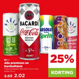 PLUS Alle premixen en hardseltzers aanbieding
