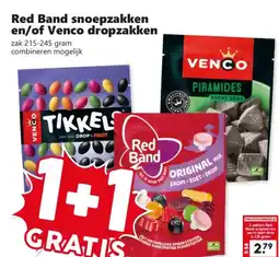 Coop Red band snoepzakken en/of venco dropzakken aanbieding