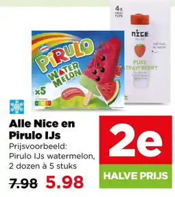PLUS Alle nice en pirulo ijs aanbieding
