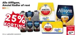 Coop Alle affligem, amstel radler of rosé aanbieding