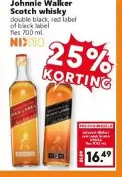Coop Johnnie walker scotch whisky aanbieding