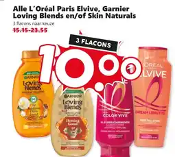 Coop Alle l'oréal paris elvive, garnier loving blends en/of skin naturals aanbieding