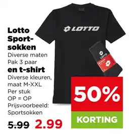 PLUS Lotto sportsocken aanbieding