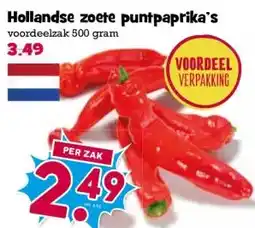 Boon`s Markt Hollandse zoete puntpaprika's aanbieding