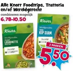 Boon`s Markt Alle Knorr Foodtrips. Trattoria en/of Wereldgerecht aanbieding