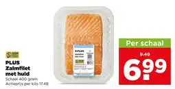 PLUS Plus zalmfilet met huid aanbieding