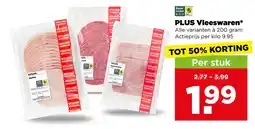 PLUS Plus vleeswaren aanbieding