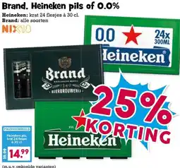 Boon`s Markt Brand, Heineken pils of 0.0% aanbieding