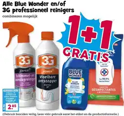 Boon`s Markt Alle Blue Wonder en/of 3G professioneel reinigers aanbieding