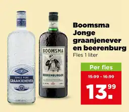 PLUS Boomsma jonge graanjenever en beerenburg aanbieding
