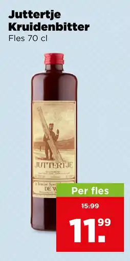 PLUS Juttertje kruidenbitter aanbieding