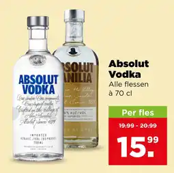 PLUS Absolut vodka aanbieding