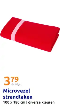 Action Microvezel strandlaken aanbieding