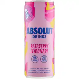 PLUS Absolut Raspberry Lemonade 5% aanbieding