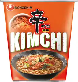 PLUS Nongshim Instant cup noedels kimchi aanbieding