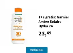 Plein.nl 1+2 gratis: Garnier Ambre Solaire Hydra 24 aanbieding