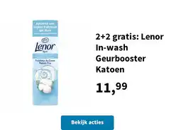 Plein.nl 2+2 gratis: Lenor In-wash Geurbooster Katoen aanbieding