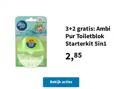 Plein.nl 3+2 gratis: Ambi Pur Toiletblok Starterkit 5in1 aanbieding