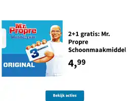 Plein.nl 2+1 gratis: Mr. Propre Schoonmaakmiddel aanbieding