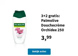 Plein.nl 3+2 gratis: Palmolive Douchecrème Orchidee 250 aanbieding