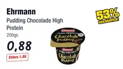 Budget Food Ehrmann Pudding Chocolade High Protein aanbieding
