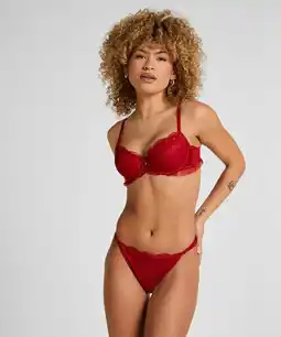 Hunkemoller Hunkemöller Brazilian Cordelie Rood aanbieding