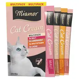 Zooplus Dubbelpak: 48x16g Miamor Cat Cream Variatie Katten Snacks aanbieding