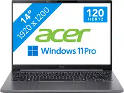 Coolblue Acer TravelMate X4 14 AI Copilot+ PC TMX414-51-TCO-55R3 QWERTY aanbieding