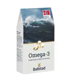 De Online Drogist Ballstad Omega 3 Navulling Capsules aanbieding