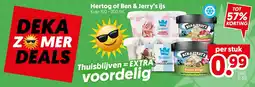 Dekamarkt Hertog of Ben & Jerry's ijs aanbieding