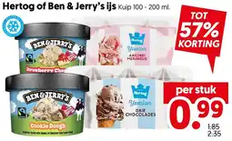 Dekamarkt Hertog of Ben & Jerry's ijs aanbieding
