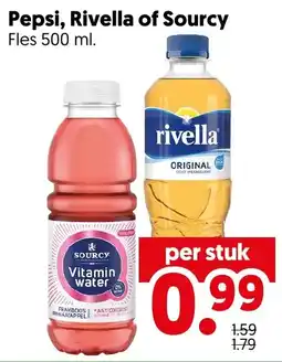 Dekamarkt Pepsi, Rivella of Sourcy aanbieding