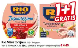 Dekamarkt Rio Mare tonijn aanbieding