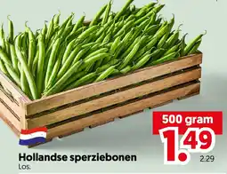 Dekamarkt Hollandse sperziebonen aanbieding