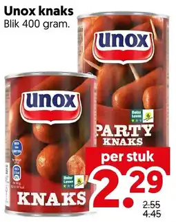 Dekamarkt Unox knaks aanbieding