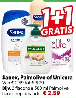Dekamarkt Sanex, Palmolive of Unicura aanbieding