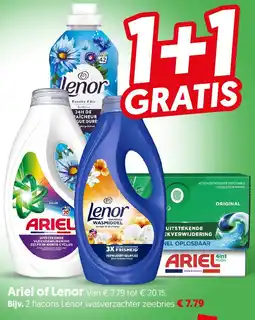 Dekamarkt Ariel of Lenor aanbieding