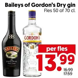 Dekamarkt Baileys of Gordon's Dry gin aanbieding