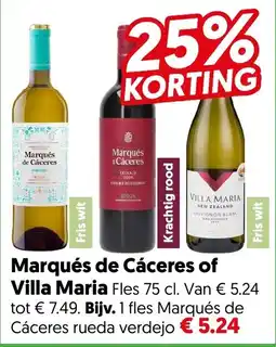Dekamarkt Marqués de Cáceres of Villa Maria aanbieding