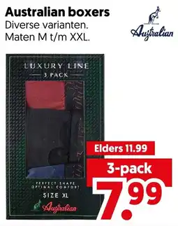 Dekamarkt Australian boxers aanbieding