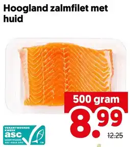 Dekamarkt Hoogland zalmfilet met huid aanbieding