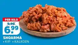 Sahan Supermarkten shoarma kip kalkoen aanbieding
