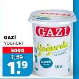 Sahan Supermarkten Gazi yoghurt aanbieding