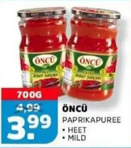 Sahan Supermarkten ÖNCÜ PAPRIKAPUREE aanbieding