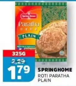 Sahan Supermarkten Springhome roti paratha plain aanbieding