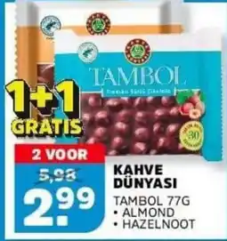 Sahan Supermarkten tambol almond hazelnoot aanbieding