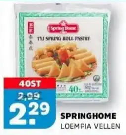 Sahan Supermarkten Springhome loempia vellen aanbieding