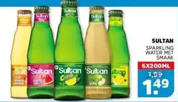 Sahan Supermarkten Sultan sparkling water met smaak aanbieding