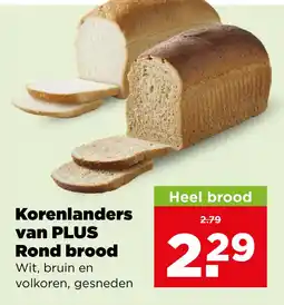 PLUS Korenlanders van PLUS Rond brood aanbieding