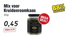 Budget Food Mix voor Kruidenroomkaas aanbieding